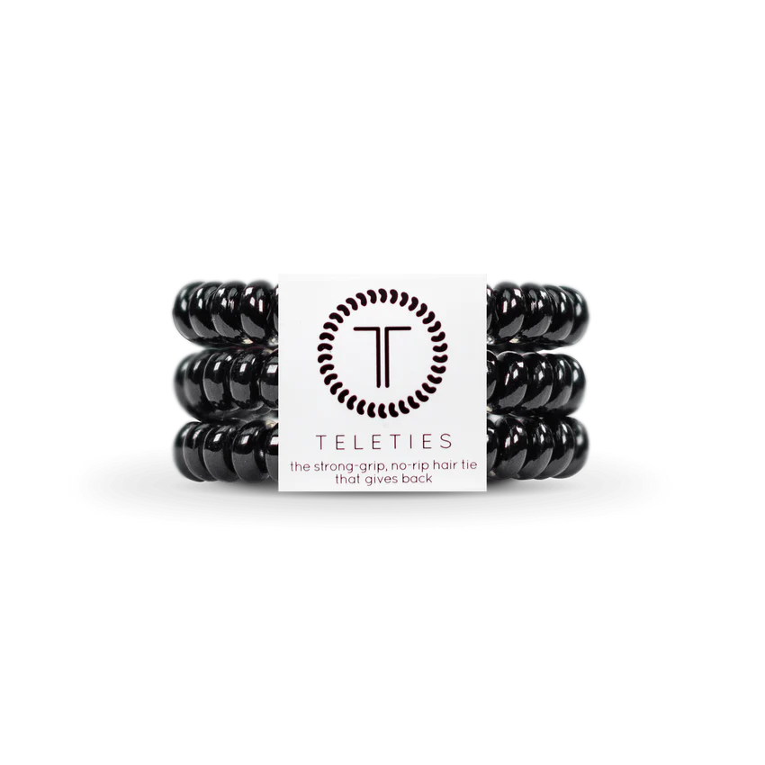 Small Spiral Hair Coils - Jet Black
