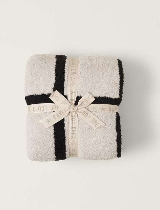 CozyChic® Grid Plaid Throw - Stone/Black