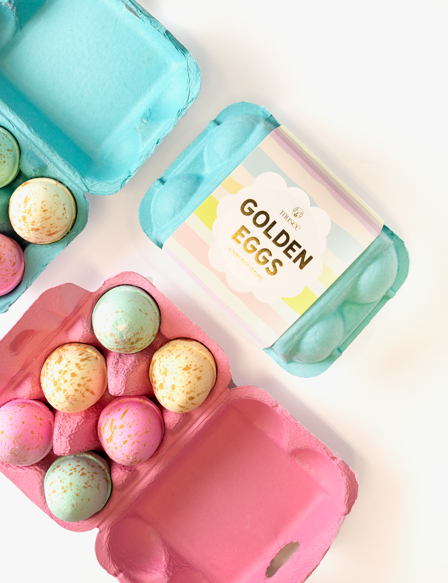 Golden Eggs 6 Mini Bath Balms