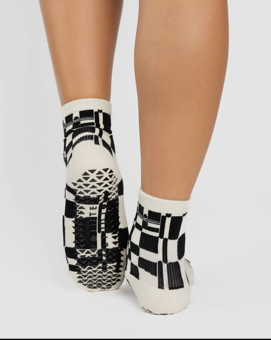 Women’s Retro Geo Ankle Grip Sock