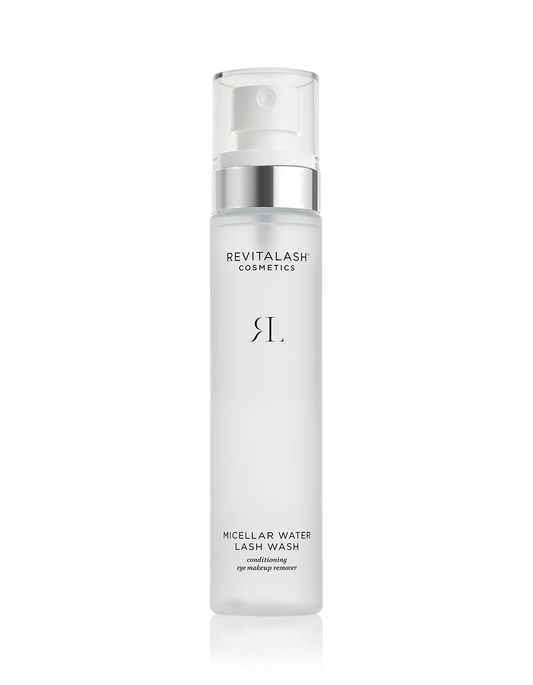 RevitaLash Micellar Water Lash Wash conditioning eye makeup remover for lashes, brows, and eyelids