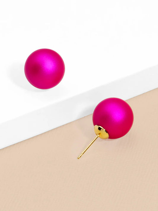 Metallic Ball Stud Earring