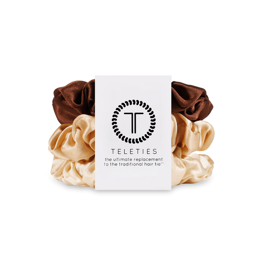 Large Silk Hair Scrunchie - For the Love of Nude