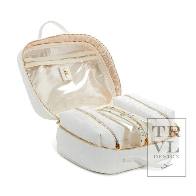 Woven White TRVL Case