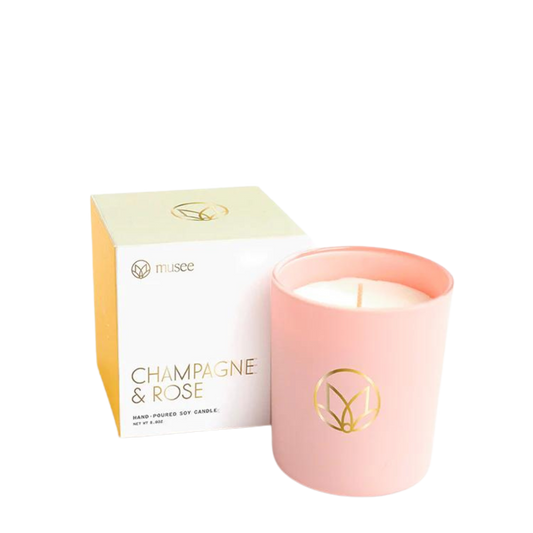 Champagne & Rose Soy Candle